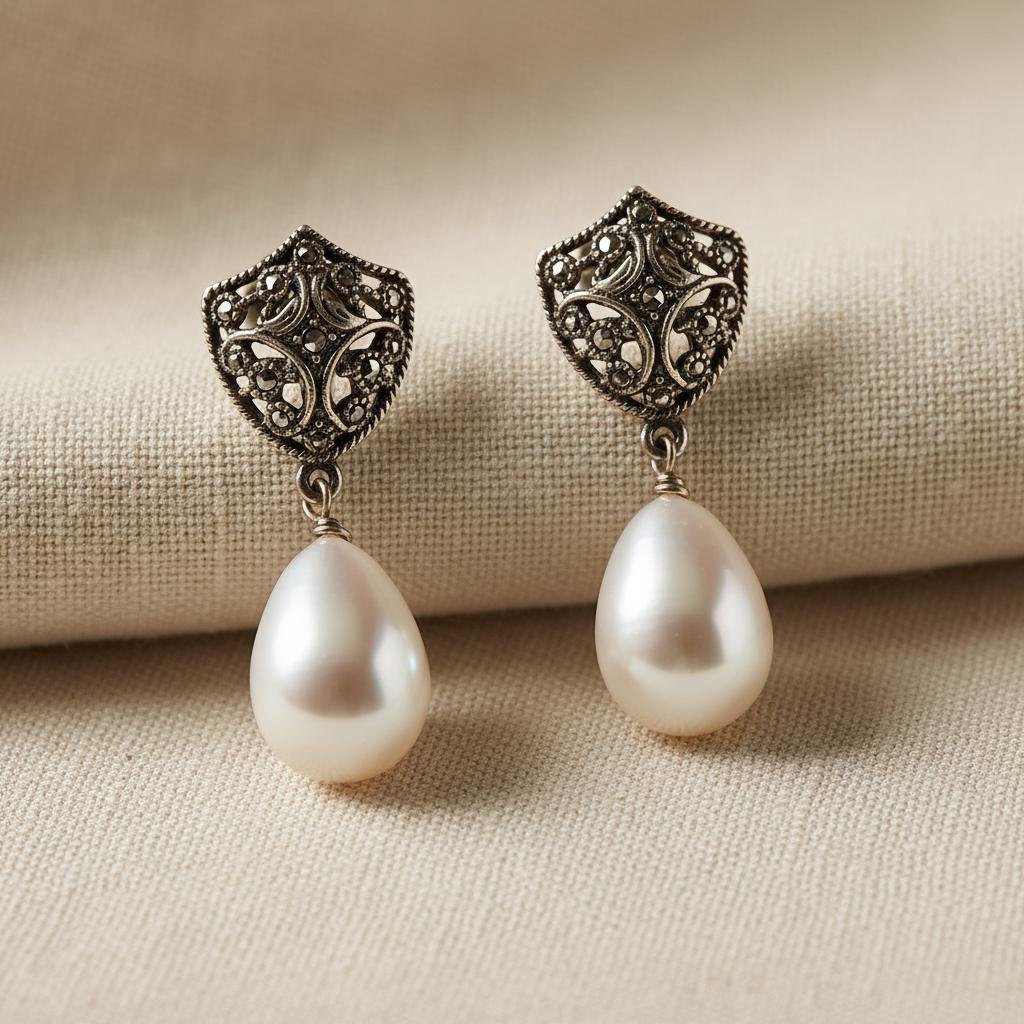 Vintage Pearl Drop Earrings