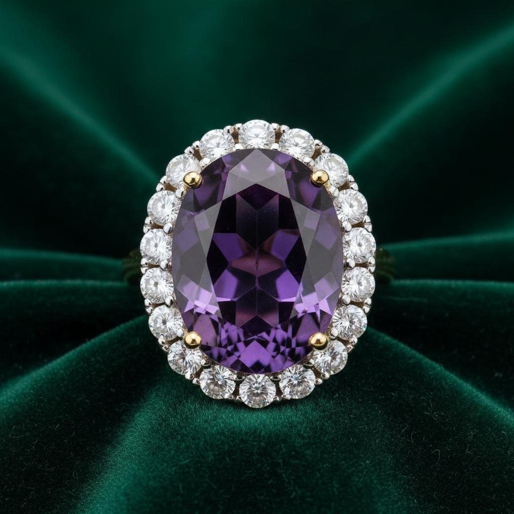 Amethyst Cocktail Ring